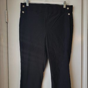 Rafaella Black Straight Leg Slacks